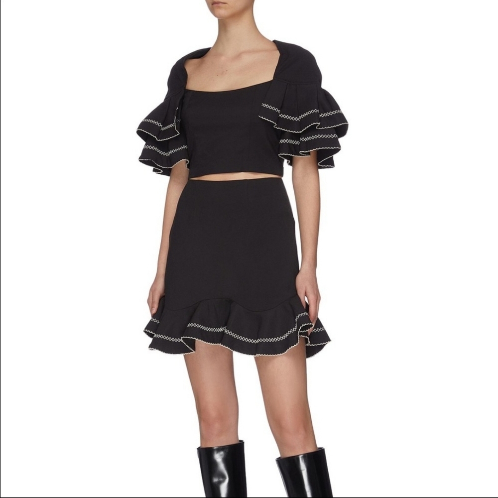 NWT! C/Meo Collection Black Affinity Skirt M